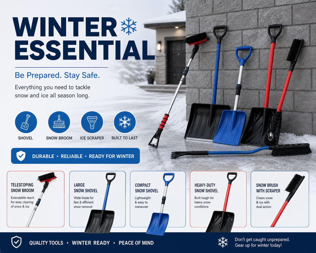 The Ultimate Winter Prep Guide: Snow Shovels, Snow Brushes & Ice Scrapers You Actually Need