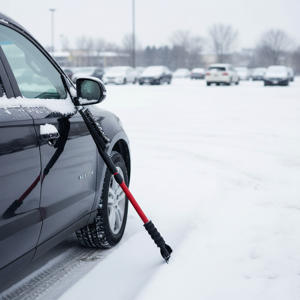 42-Inch Telescopic Snow Brush & Ice Scraper
